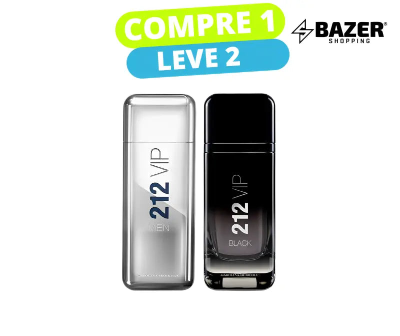 Kit 2 perfumes masculinos importados - 212 vip men - 212 black - 100ml - ultimas unidades