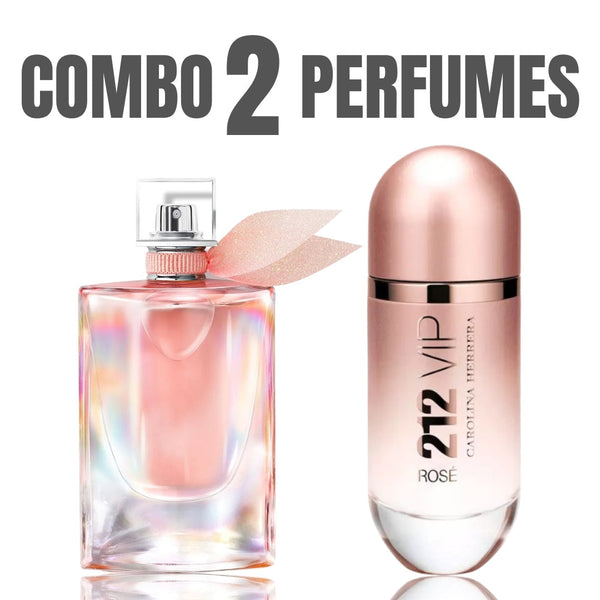 QUEIMA DE ESTOQUE - La Vie est Belle & 212 VIP Rosé (100ml cada)